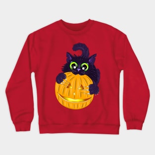 Halloween kitty Crewneck Sweatshirt